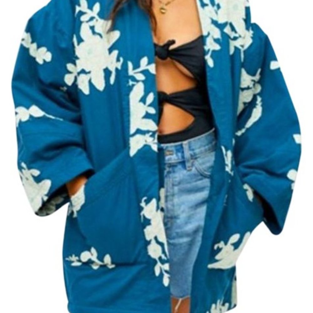 Blue Kimono Hannah Jacket Urban Outfitters